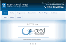 Tablet Screenshot of internationalneedsgh.org